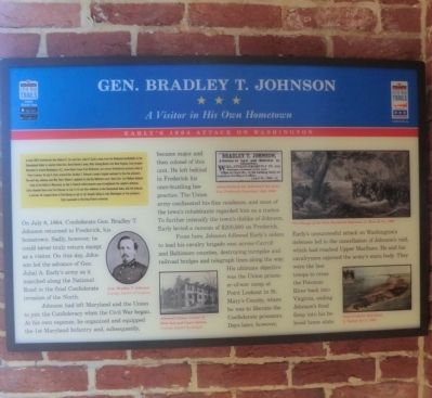 Gen. Bradley T. Johnson Marker. Click for full size. Gen. Bradley T. Johnson Marker image. Click for full size.