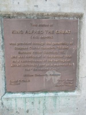 This Statue of King Alfred The Great Marker image. Click for full size.