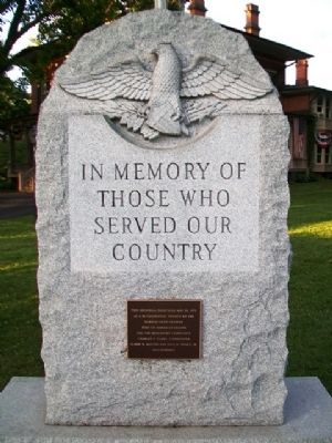 Veterans Memorial. Click for full size. Veterans Memorial image. Click for full size.