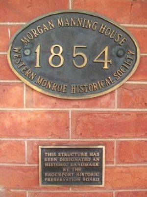 Morgan-Manning House Preservation Markers. Click for full size. Morgan-Manning House Preservation Markers image. Click for full size.