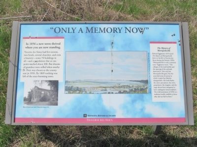 "Only a Memory Now" Marker. Click for full size. "Only a Memory Now" Marker image. Click for full size.