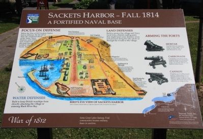 Sackets Harbor - Fall 1814 Marker image. Click for full size.