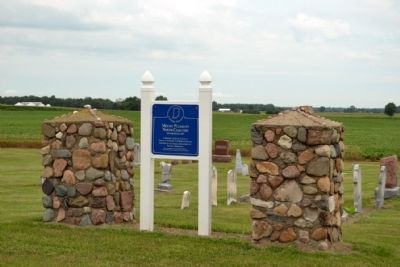 Mount Pleasant North Cemetery Marker. Click for full size. Mount Pleasant North Cemetery Marker image. Click for full size.