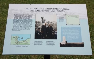 Fight for the Cantonment Area Marker image. Click for full size.