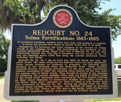 Redoubt No. 24 Marker. Click for full size. Redoubt No. 24 Marker image. Click for full size.