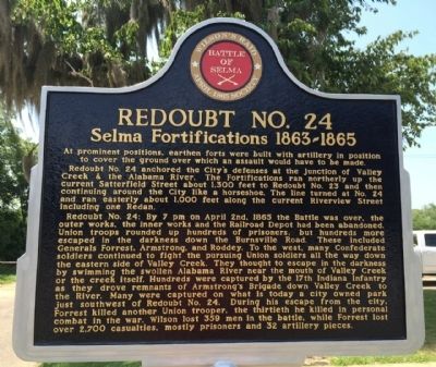 Redoubt No. 24 Marker image. Click for full size.
