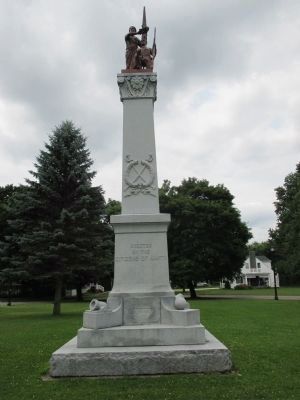 Town of Amity Civil War Monument (front) image. Click for full size.