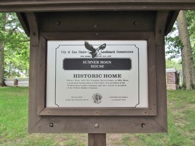 Sumner Moon House Marker. Click for full size. Sumner Moon House Marker image. Click for full size.