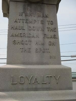 Dansville Civil War Monument (left) image. Click for full size.