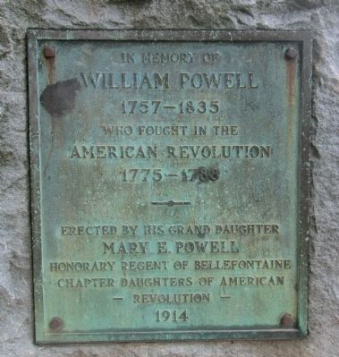 William Powell marker close up. Click for full size. William Powell marker close up image. Click for full size.