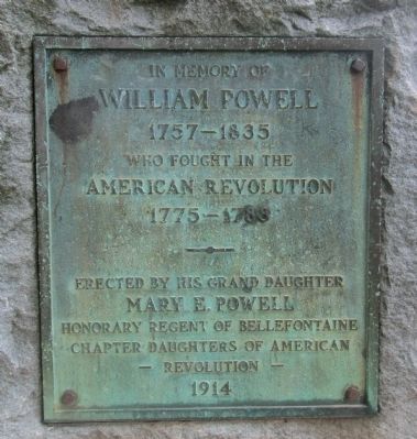 William Powell marker close up image. Click for full size.