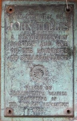 John Tullis plaque. Click for full size. John Tullis plaque image. Click for full size.