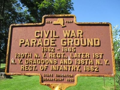 Civil War Parade Ground Marker image. Click for full size.