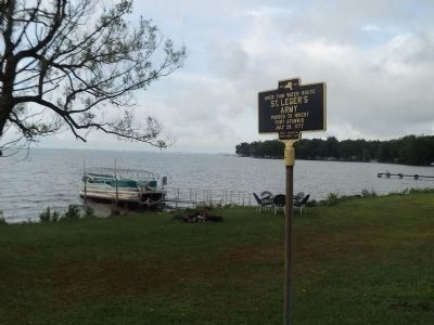 Marker on Oneida Lake. Click for full size. Marker on Oneida Lake image. Click for full size.