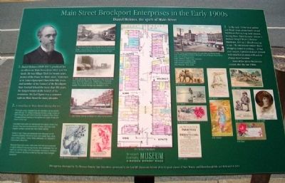 Main Street Brockport Enterprises in the Early 1900s Marker image. Click for full size.