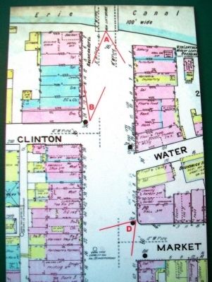 Map on Main Street Brockport Enterprises Marker image. Click for full size.