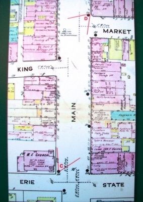Map on Main Street Brockport Enterprises Marker image. Click for full size.