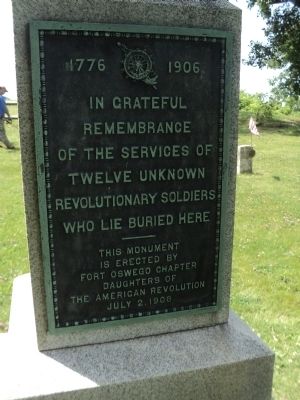 12 Unknown Revolutionary Soldiers Marker. Click for full size. 12 Unknown Revolutionary Soldiers Marker image. Click for full size.
