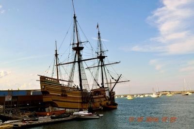 Replica of the Mayflower image. Click for full size.
