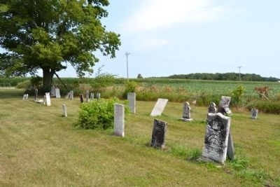 Headstones of Early Cemetery Graves image. Click for full size.