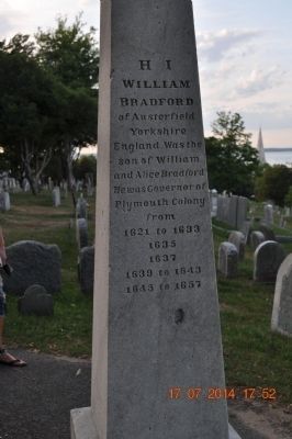 William Bradford Marker. Click for full size. William Bradford Marker image. Click for full size.