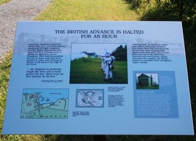 The British Advance is Halted Marker image. Click for full size.