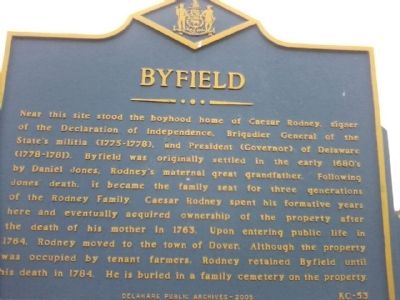 Byfield Marker image. Click for full size.