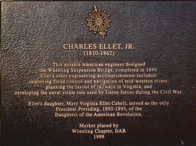Charles Ellet, Jr. Marker image. Click for full size.