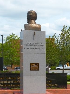 The Walter Reed Memorial Marker image. Click for full size.
