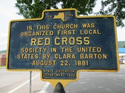 First Local Red Cross Marker. Click for full size. First Local Red Cross Marker image. Click for full size.