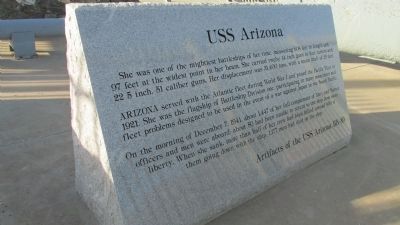 USS Arizona Marker. Click for full size. USS Arizona Marker image. Click for full size.
