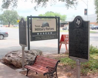 Texas in the Civil War – Federal Forces Marker, in front of the Texas Military Forces Museum. Click for full size. Texas in the Civil War – Federal Forces Marker, in front of the Texas Military Forces Museum image. Click for full size.