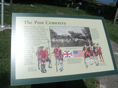 The Post Cemetery Marker image. Click for full size.