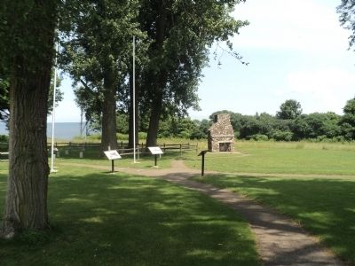 Markers at the Post Cemetery. Click for full size. Markers at the Post Cemetery image. Click for full size.
