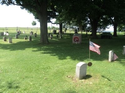 Marker in the Fort Ontario Post Cemetery image. Click for full size.
