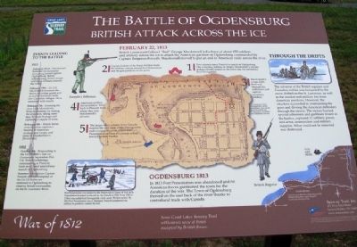 The Battle of Ogdensburg Marker image. Click for full size.