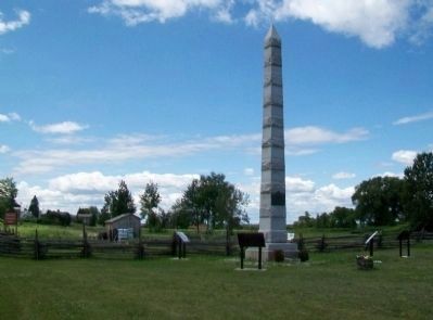 Fort la Présentation Obelisk and Related Markers. Click for full size. Fort la Présentation Obelisk and Related Markers image. Click for full size.