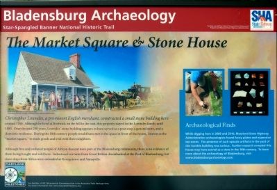 The Market Square & Stone House Marker. Click for full size. The Market Square & Stone House Marker image. Click for full size.