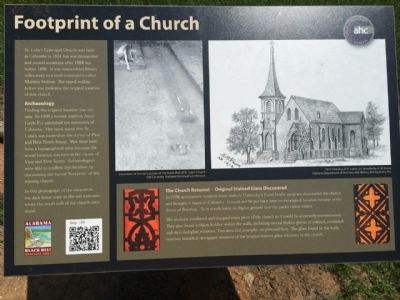 Footprint of a Church Marker image. Click for full size.