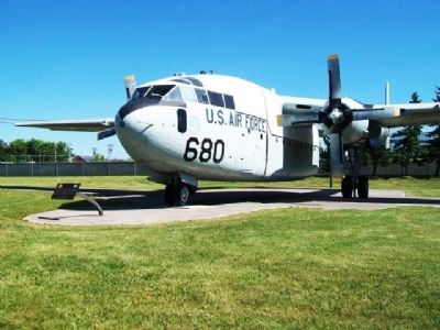 Fairchild C-119 "Flying Boxcar" and Marker. Click for full size. Fairchild C-119 "Flying Boxcar" and Marker image. Click for full size.