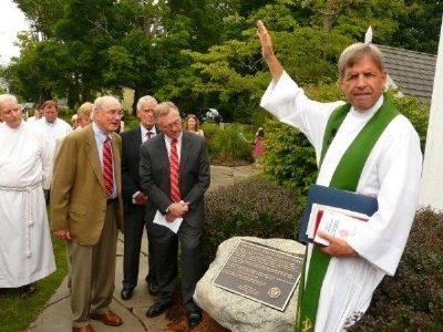 Zion Evangelical Lutheran Church Marker - Dedication Ceremony image. Click for full size.