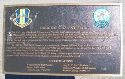 Douglas C-47 "Skytrain" Marker. Click for full size. Douglas C-47 "Skytrain" Marker image. Click for full size.