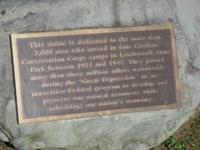 CCC Statue Marker image. Click for full size.