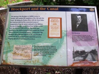 Brockport and the Canal Marker image. Click for full size.