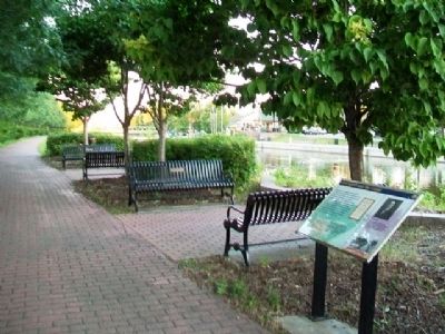 Brockport and the Canal Marker. Click for full size. Brockport and the Canal Marker image. Click for full size.