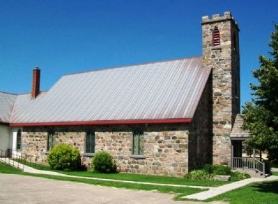 St. John's Anglican Church and Marker image. Click for full size.