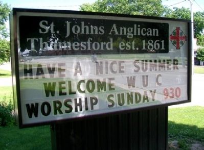 St. John's Anglican Church Marquee image. Click for full size.