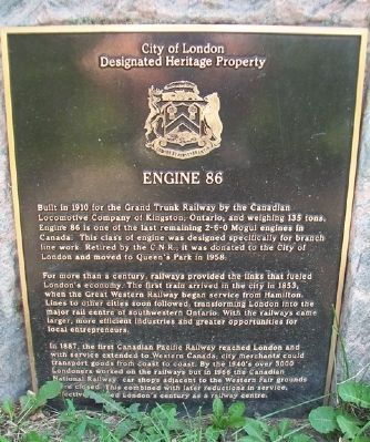 Engine 86 Marker image. Click for full size.