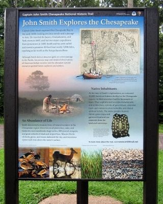 John Smith Explores the Chesapeake (panel 1) image. Click for full size.