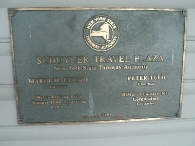 Schuyler Travel Plaza Marker image. Click for full size.